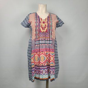 Orientique Cotton Pink Tunic Dress Size 1X